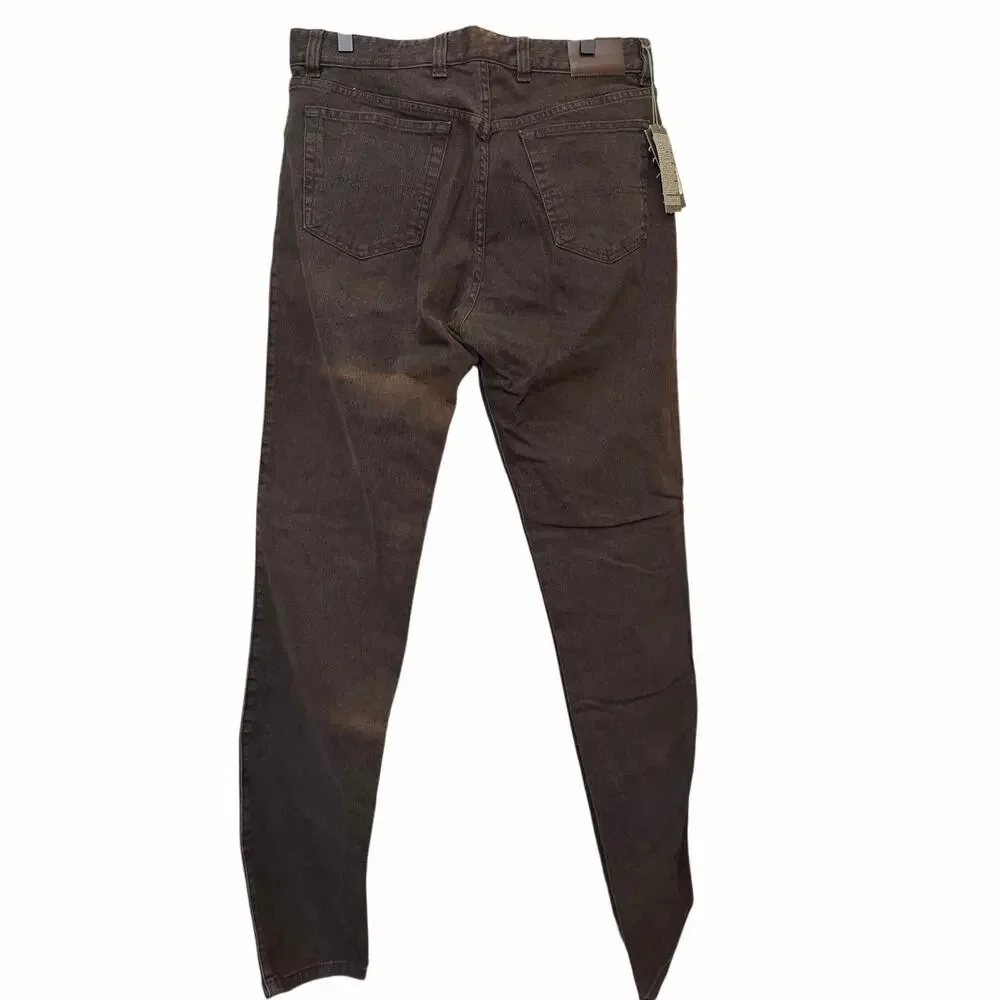 Ermenegildo Zegna Mens Pants Tailored Fit Straight Leg Jeans Size 34 NWT Stained